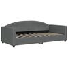 vidaXL Day Bed without Mattress Dark Grey 90x190 cm Single Fabric