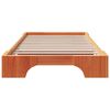 vidaXL Bed Frame Wax Brown 90 x 200 cm Solid Pine Wood