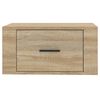 vidaXL Wall-mounted Bedside Cabinet Sonoma Oak 50x36x25 cm