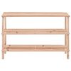 vidaXL 3-Tier Shoe Rack Solid Fir Wood