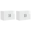 vidaXL Wall Cabinet LUCCA 2 pcs High Gloss White Engineered Wood
