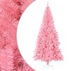 vidaXL Artificial Christmas Tree with Stand Pink 210 cm PVC