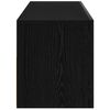 vidaXL TV Cabinet Black Oak 90 x 35 x 40 cm Engineered Wood