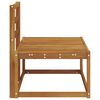 vidaXL Outdoor End Sofa Natural 91 x 63 x 73 cm Solid Acacia Wood