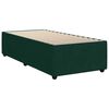 vidaXL Bed Frame without Mattress Dark Green 90x190 cm Single Velvet