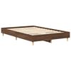 vidaXL Bed Frame No Mattress Brown Oak 120x190 cm Small Double Engineered Wood