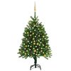 vidaXL Artificial Pre-lit Christmas Tree with Ball Set 120 cm Green