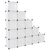 vidaXL Storage Cube Organiser with 15 Cubes Transparent PP