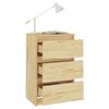 vidaXL Bedside Cabinet 40x29.5x64 cm Solid Pine Wood