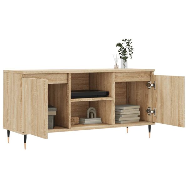 vidaXL TV Cabinet Sonoma Oak 104x35x50 cm Engineered Wood