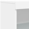 vidaXL Sideboard with LED Lights White 181.5x37x100 cm