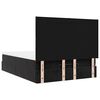 vidaXL Ottoman Bed with Mattresses Black 140x200cm Velvet