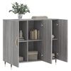 vidaXL Sideboard Grey Sonoma 90x34x80 cm Engineered Wood