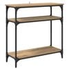 vidaXL Console Table Artisan Oak 75 x 29 x 75 cm Engineered Wood