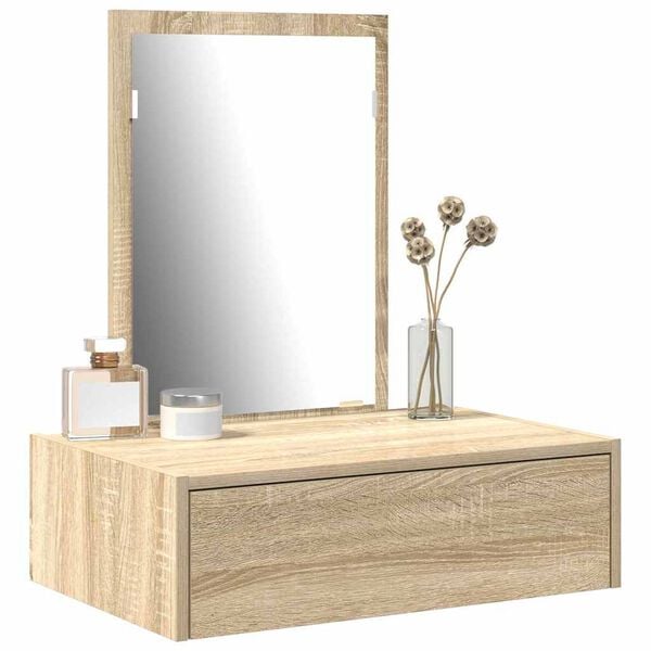vidaXL Dressing Table Brown 60 x 40 x 70 cm Engineered Wood