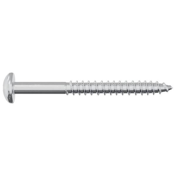 vidaXL Wood Screw 12 pcs Silver 9.8 x 53 mm Steel