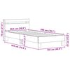 vidaXL Bed Frame with Headboard Old Wood 98.5 x 200 cm Engineered Wood
