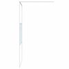vidaXL Walk-in Shower Wall White 100x195 cm Clear ESG Glass
