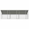 vidaXL Chicken Cage 3 pcs Silver 600 x 200 x 198.5 cm Galvanised Steel