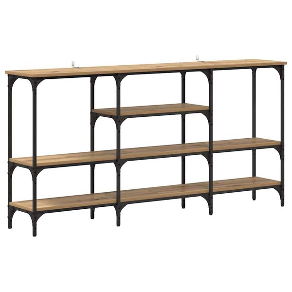 vidaXL Console Table Artisan oak 160 x 29 x 80 cm Engineered wood