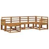vidaXL Outdoor Sofa Set 6 pcs Natural Solid Acacia Wood