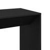 vidaXL Bar Table Black Oak 51 x 50 x 103.5 cm Engineered Wood