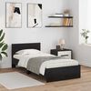 vidaXL Bed Frame with Headboard Black Oak 90 x 190 cm Engineered Wood