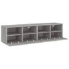 vidaXL TV Wall Cabinets 2 pcs Grey Sonoma 60x30x30 cm Engineered Wood