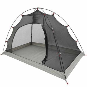 vidaXL Tent with Roof with Storage Grey and Black 236 x 108 x 120 cm