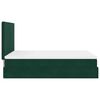 vidaXL Ottoman Bed with Mattresses Dark Green 140x190cm Velvet