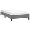 vidaXL Bed Frame without Mattress Dark Grey 90x190 cm Single Single Fabric