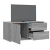 vidaXL TV Cabinet Grey Sonoma 80x34x36 cm Engineered Wood