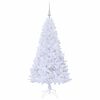 vidaXL Artificial Christmas Tree with Stand White 150 cm PVC and Steel