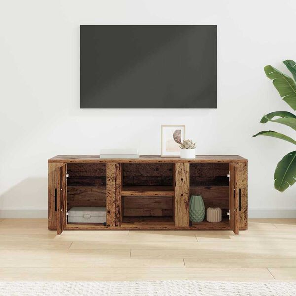 vidaXL TV Cabinet Old Wood 100 x 31.5 x 35 cm Engineered Wood