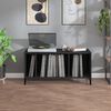 vidaXL Record Cabinet Black 100x38x48 cm Engineered Wood