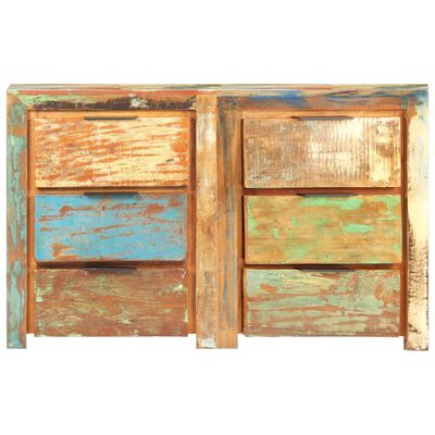 vidaXL Drawer Cabinet 118x33x75 cm Solid Reclaimed Wood