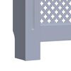 vidaXL MDF Radiator Cover Grey 205 cm