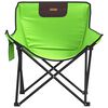 vidaXL Camping Chairs with Pocket Foldable 2 pcs Green