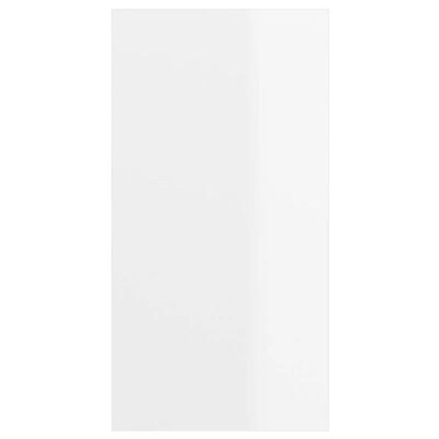 vidaXL Wall-mounted TV Cabinet High Gloss White 37x37x72 cm Chipboard