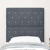 vidaXL Headboard with Headboard Dark Grey 80 cm Faux Leather