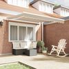 vidaXL Retractable Awning Manual Beige 350 x 250 cm Fabric