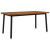 vidaXL Square Dining Table 160 x 70 x 75 cm Solid Acacia Wood Natural