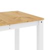 vidaXL Dining Table Panama White 160x80x75 cm Solid Wood Pine