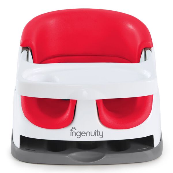 Ingenuity Baby Base 2-in-1 Booster Seat Poppy Red