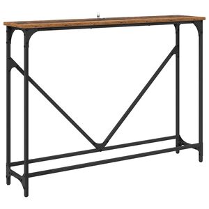 vidaXL Console Table Manual Old Wood 102 x 23 x 75 cm Engineered Wood