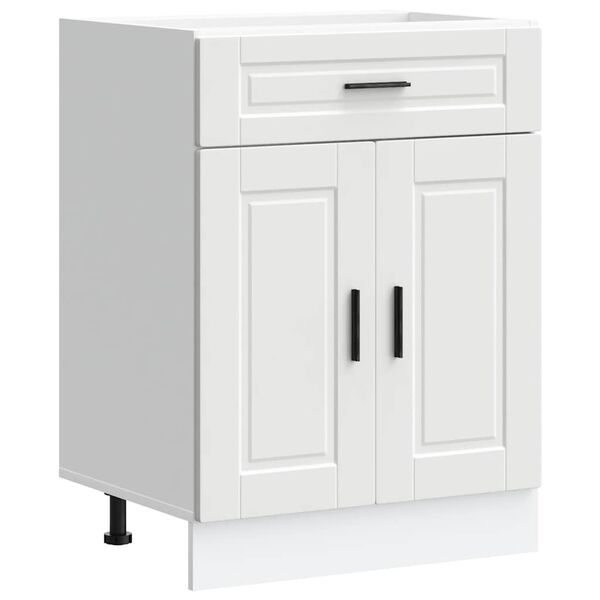 vidaXL Kitchen Base Cabinet Porto White Engineered Wood