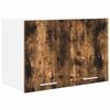 vidaXL Hanging Cabinet Smoked Oak and White 60 x 31 x 40 cm