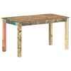 vidaXL Dining Table | Varied, Multicoloured | Solid reclaimed wood | 140x70 cm