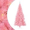 vidaXL Christmas Tree with 300 LEDs with Stand Pink 210 cm PVC