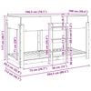 vidaXL Bunk Bed for Kids Sonoma Oak 100 x 200 cm Engineered Wood